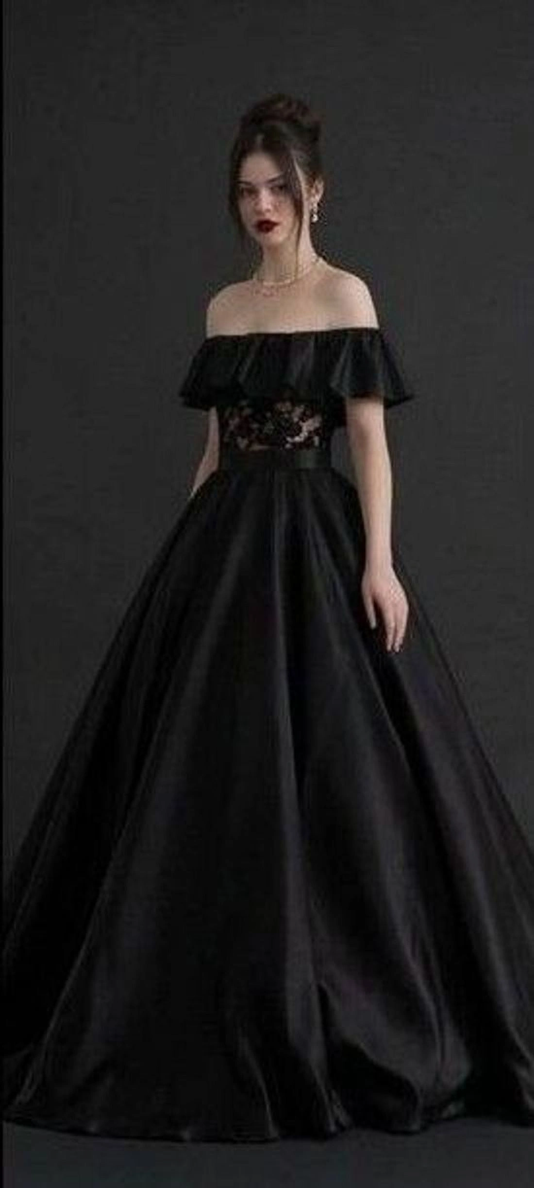 black ballgown goldbelt