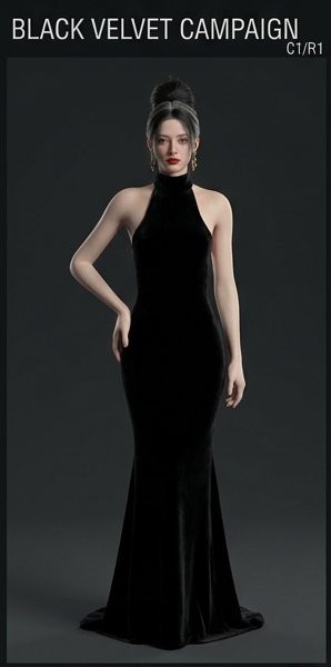 black velvet mermaid