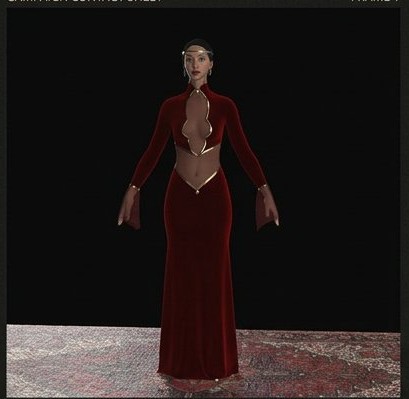 burgundy cutout velvet