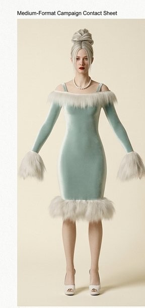 mint feather dress